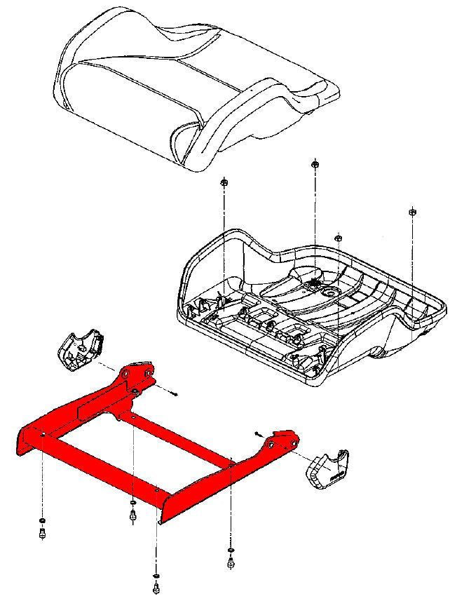 Recaro Seat Frame - Sportster CS