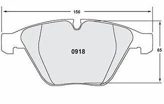 Performance friction Z rated Front Brake pads for the BMW E9# M3 Models 0918
