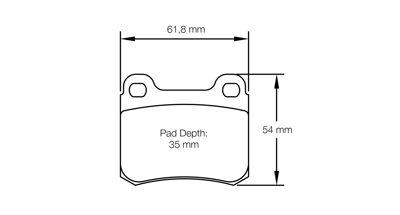 Pagid Racing E1177 in RSH42 compound brake pads for various Opel cars