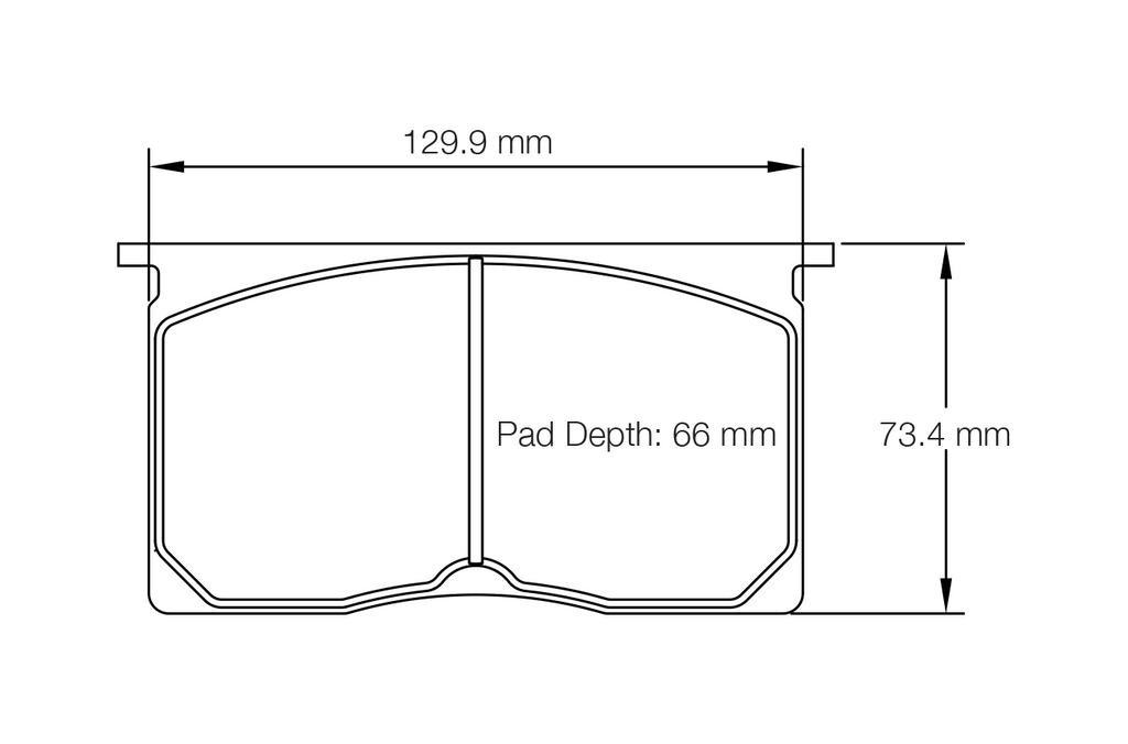 Pagid Racing E1196 in RST2 compound brake pads for various BMW cars