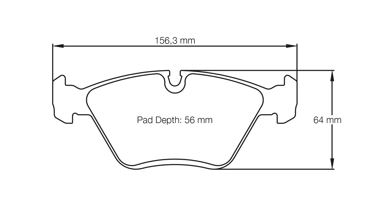 Pagid Racing E1295 in RSL29 compound front brake pads for various Alfa Romeo/ BMW cars