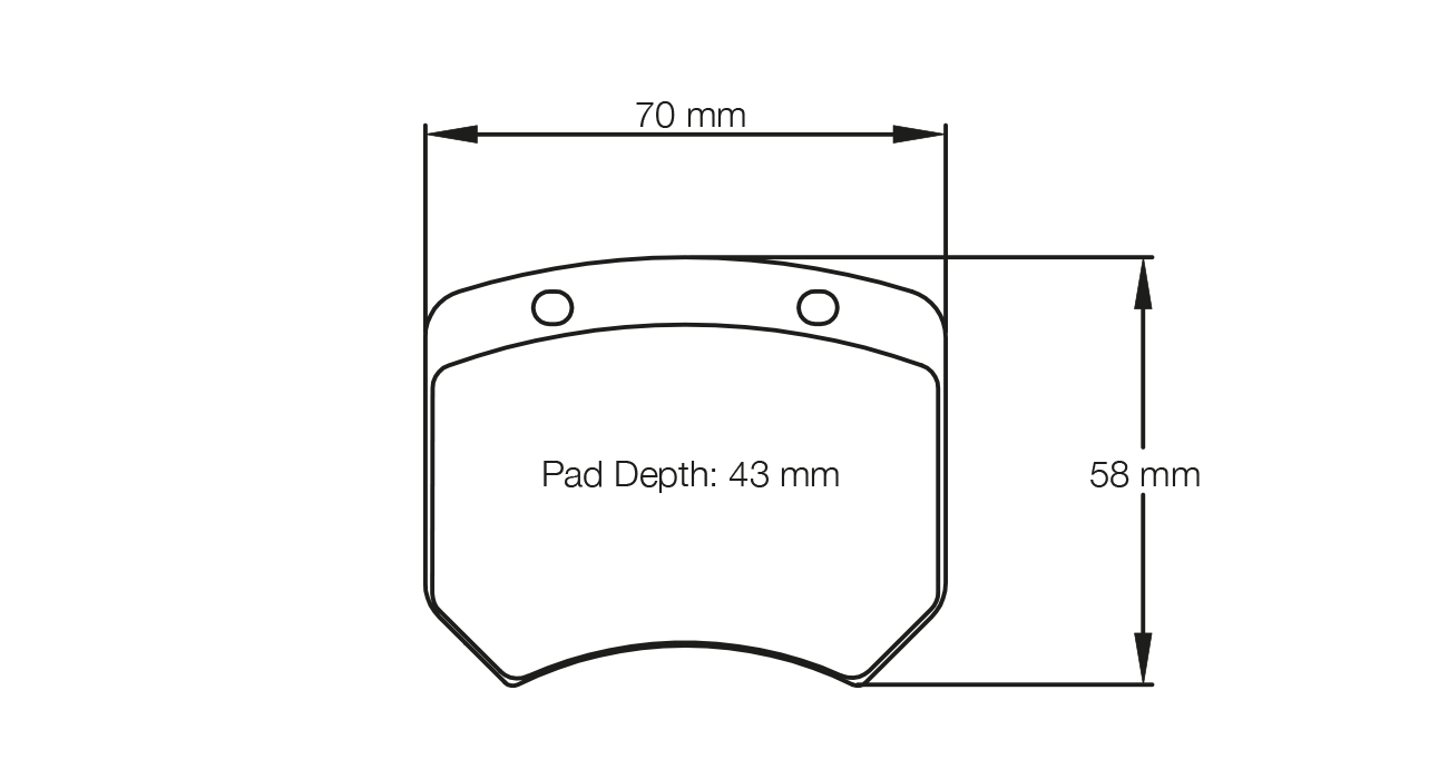 Pagid Racing E1363 in RSL2 compound brake pads for various Alfa Romeo/ Audi/ Caterham/ Honda/ Opel/ Renault/ Rover/ Seat/ Subaru/ VW cars