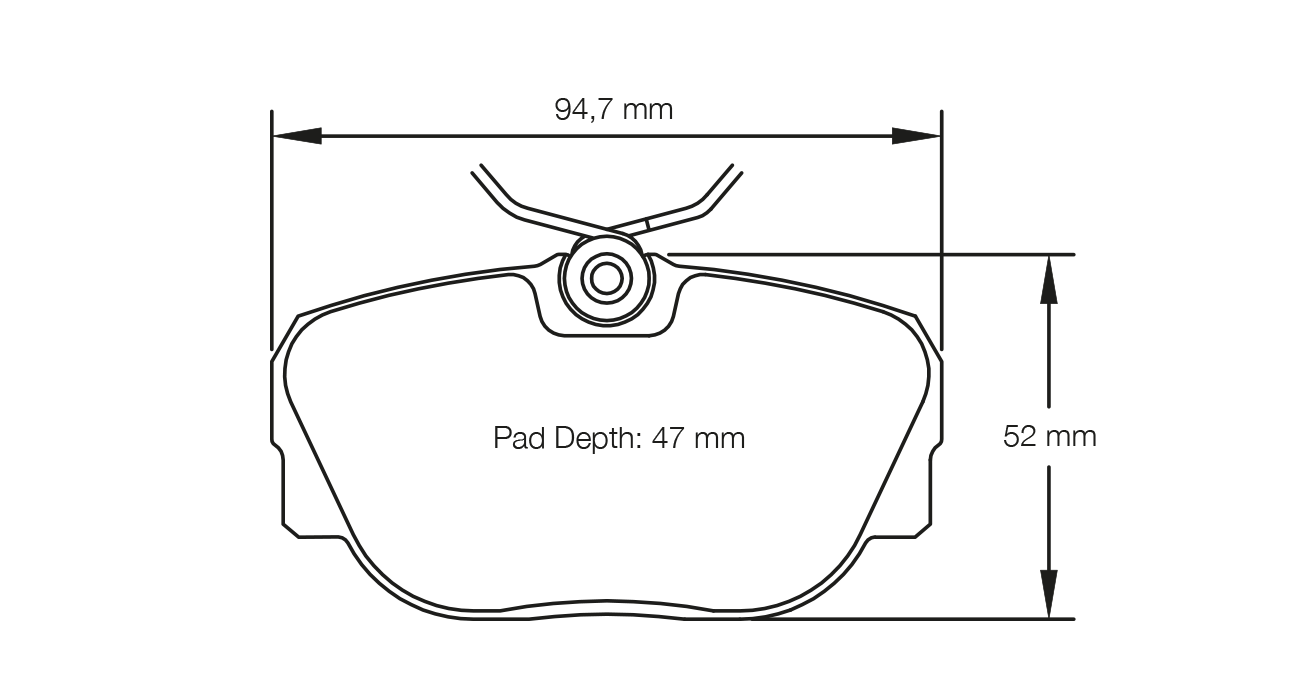 Pagid Racing E1544 in RSL29 compound brake pads for various BMW, Citroën cars