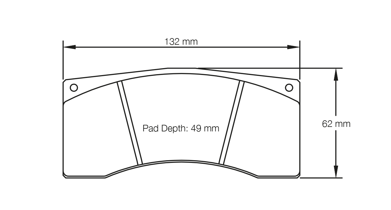Pagid Racing E1595 in RSL29 compound brake pads for various Citroën, Ferrari, Ford, Peugeot, Toyota cars