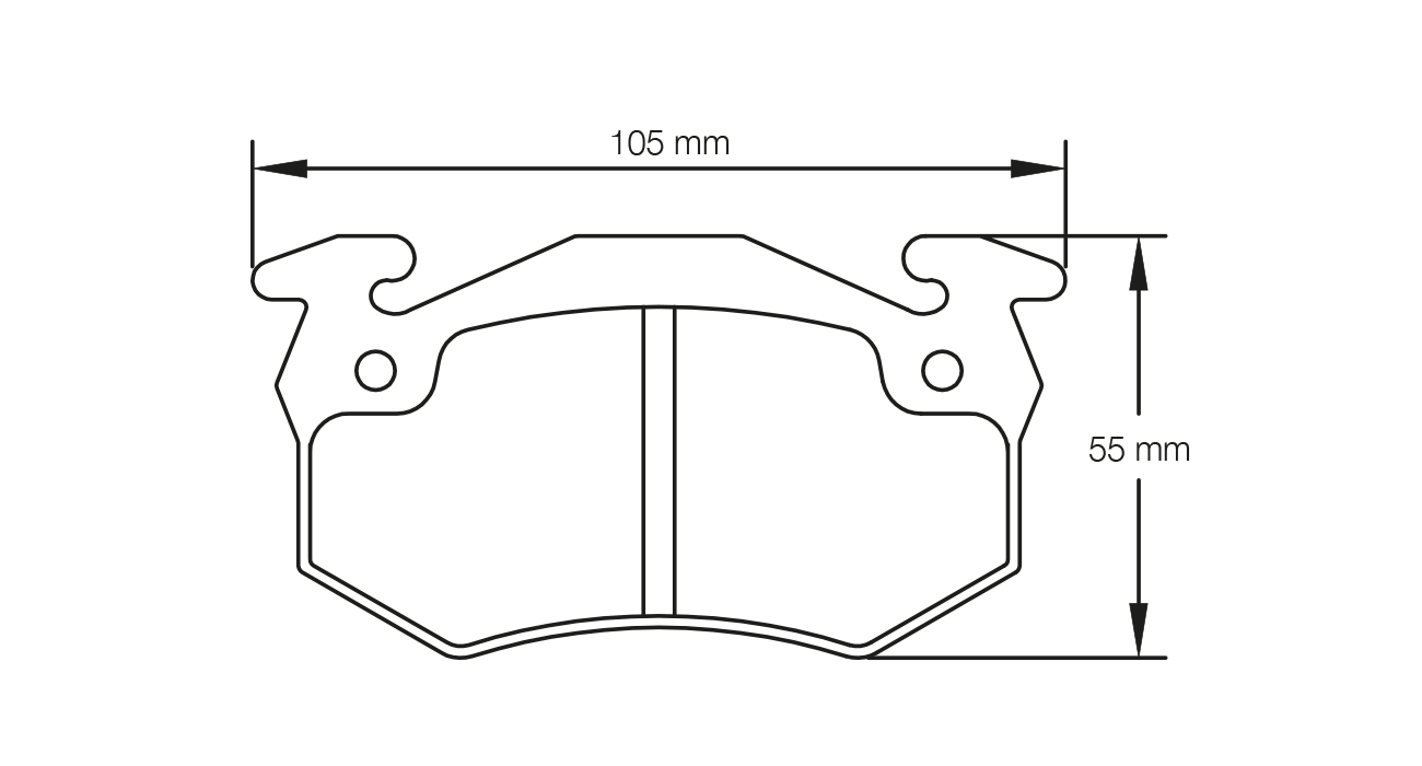 Pagid Racing E1610 in RS42 compound brake pads for various Citroën, Peugeot, Renault cars