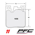 PFC 11 (1656) - BMW M2/M3/M4 F8X Rear Pads