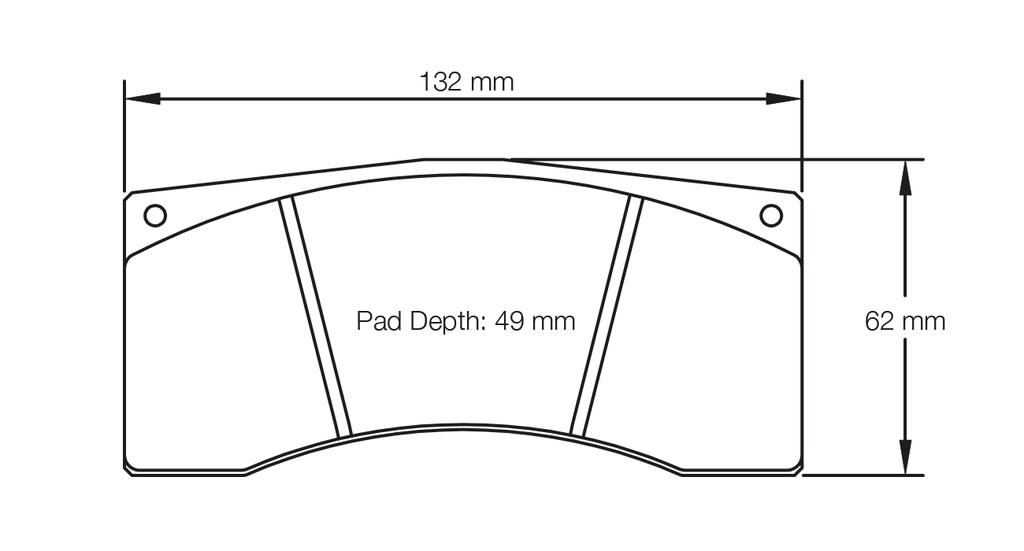 Pagid Racing E1674 in RSL1 compound brake pads for various Aston Martin, Audi, Bentley, BMW, Chevrolet, Ferrari, Ford, KTM, Lamborghini, Lexus, McLaren, Mercedes, Porsche cars