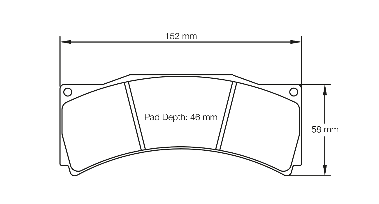 Pagid Racing E1813 in RSTD1 compound brake pads for various Chevrolet cars