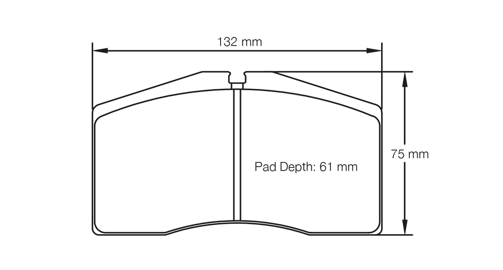 Pagid Racing E1842 in RSL1 compound brake pads for various Audi, Porsche cars