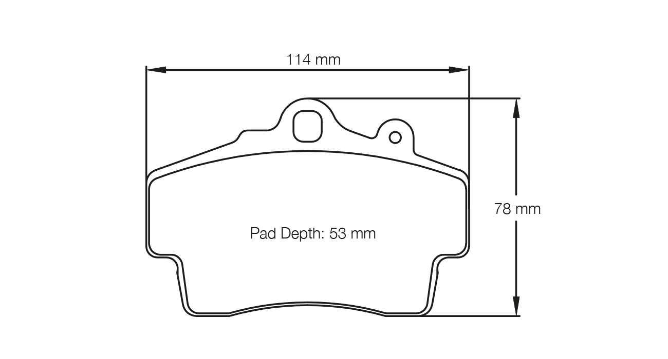 Pagid Racing E2407 in RSL29 compound brake pads for various Porsche cars