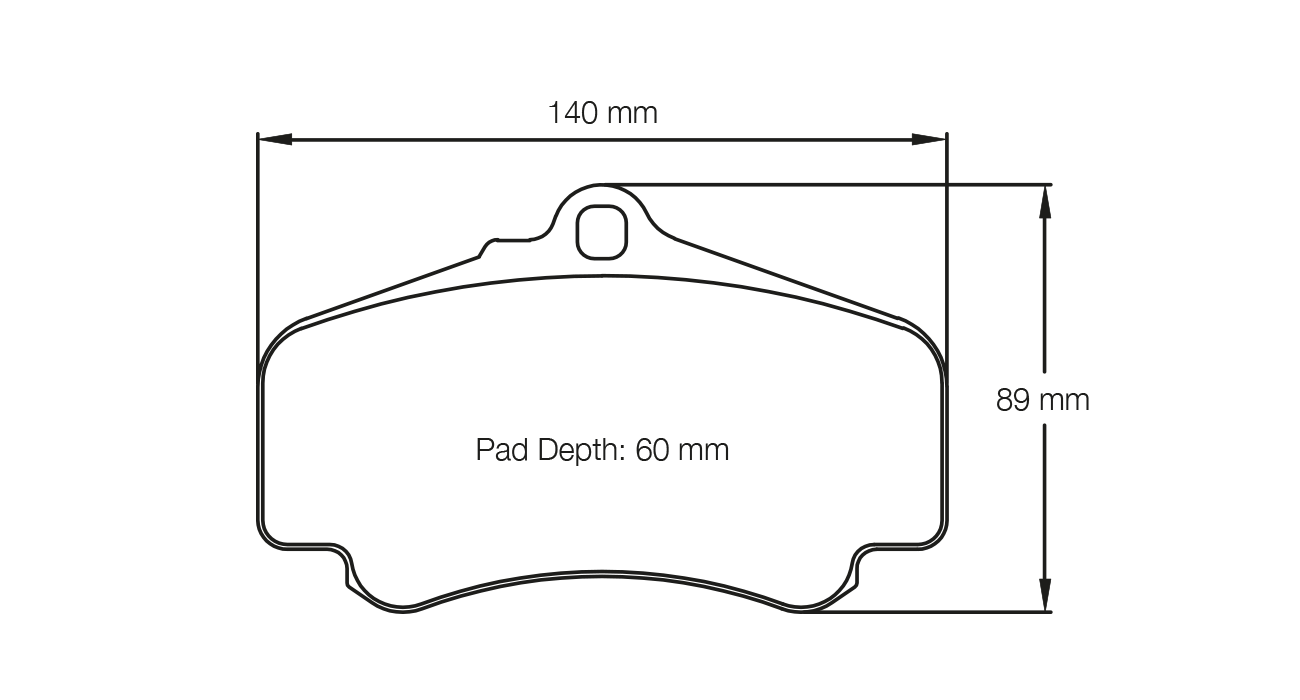 Pagid Racing E2474 in RST3 compound brake pads for various Porsche cars