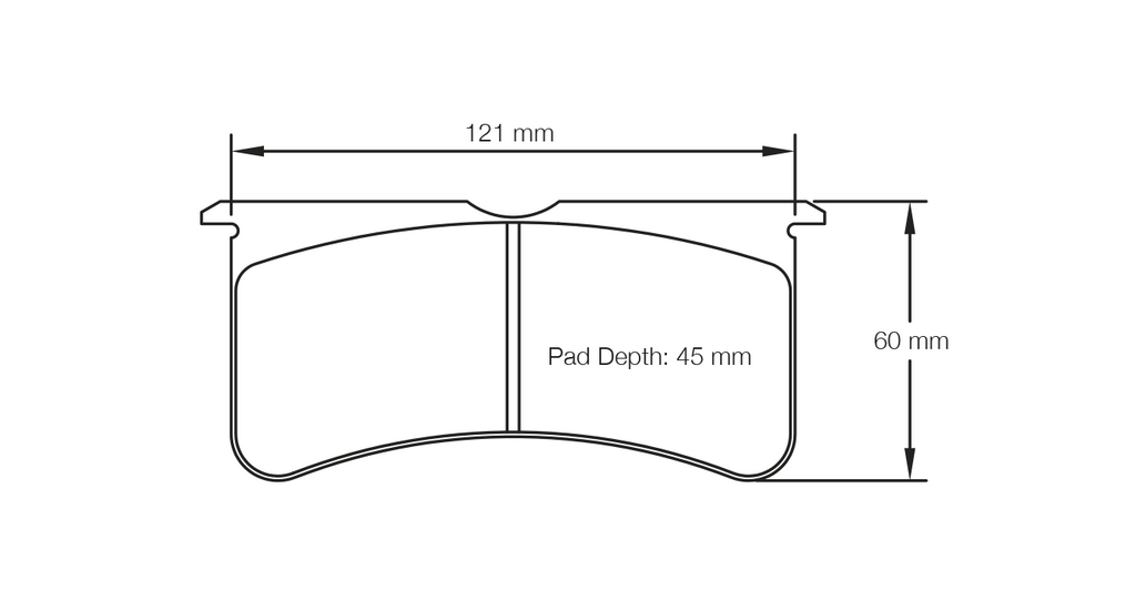 Pagid Racing E2555 in RSL29 compound brake pads for various Ford, Opel cars
