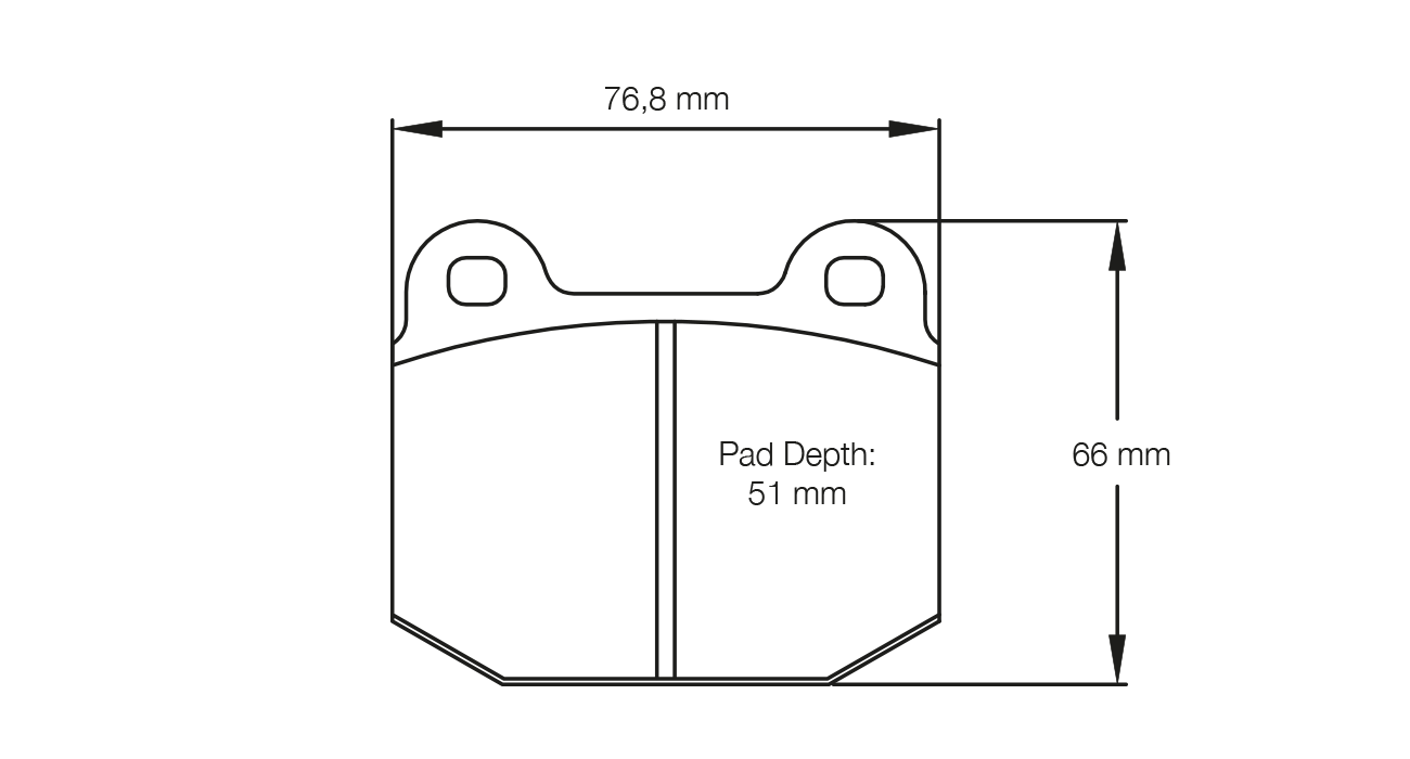 Pagid Racing E2593 in RS14 compound brake pads for various Lotus, Opel cars
