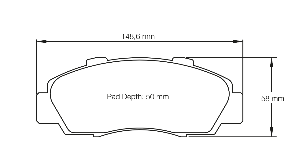 Pagid Racing E2623 in RSL29 compound brake pads for various Honda cars