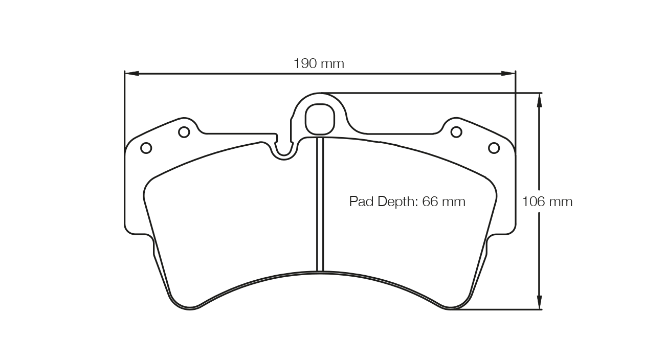 Pagid Racing E2845 in RSL29 compound brake pads for various Porsche cars