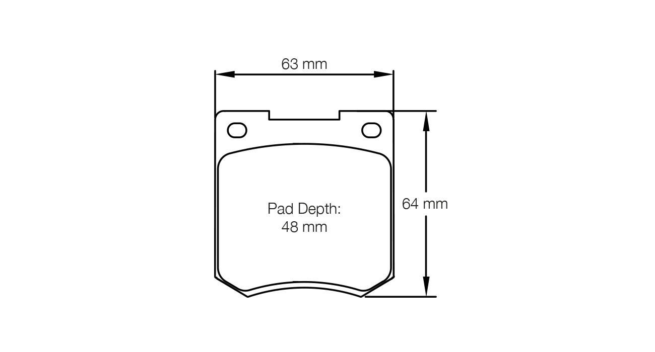 Pagid Racing E3190 in RSH42 compound brake pads for various Jensen, Morgan cars