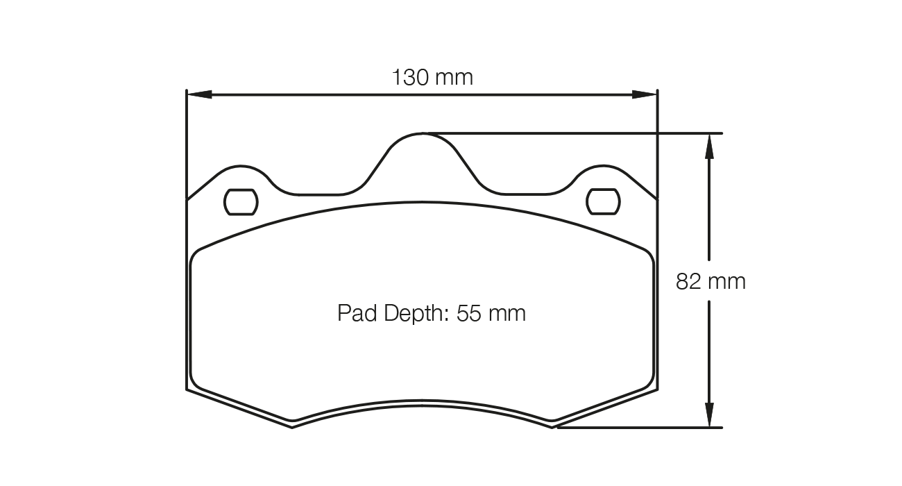 Pagid Racing E4345 in RS14 compound brake pads for various Lotus, McLaren, Renault cars