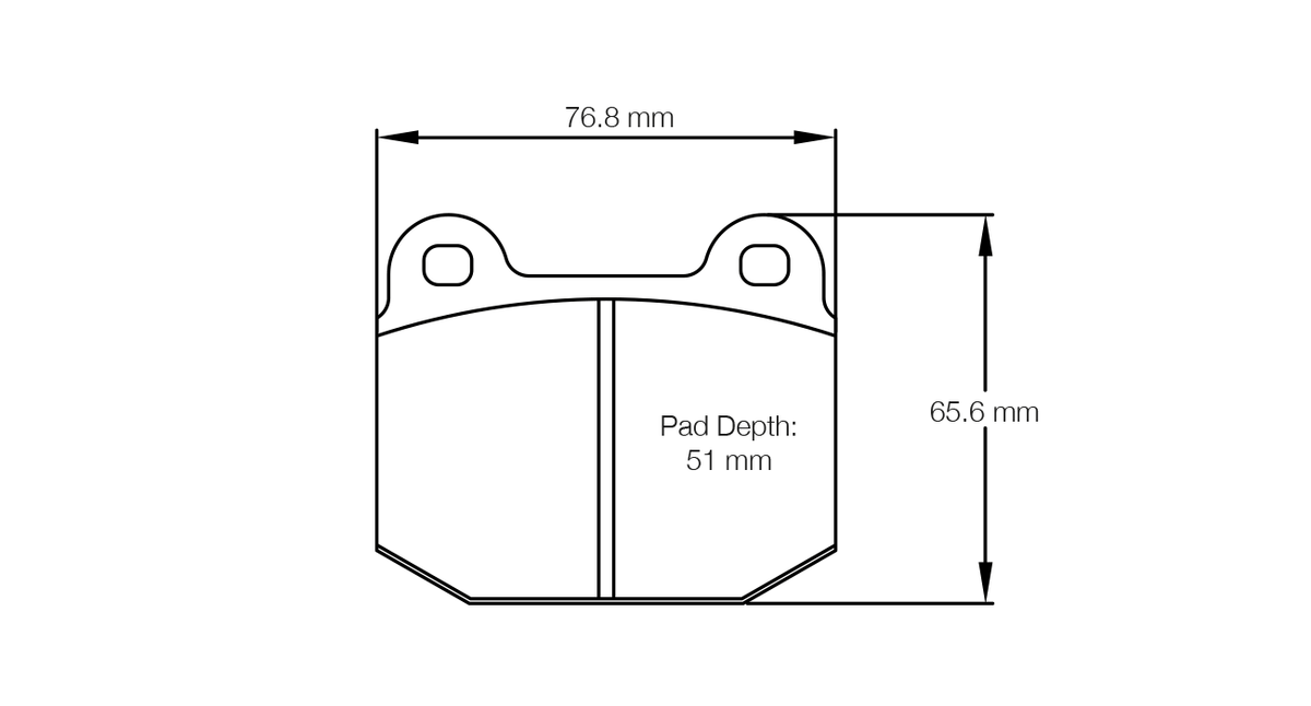 Pagid Racing E4507 in RSH42 compound brake pads for various Lotus, Opel cars