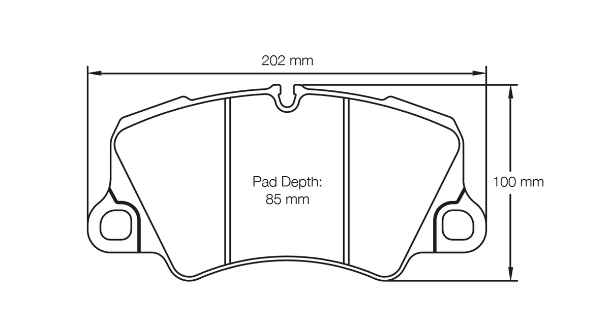 Pagid Racing E4580 in RSC1 compound brake pads for various Ferrari cars