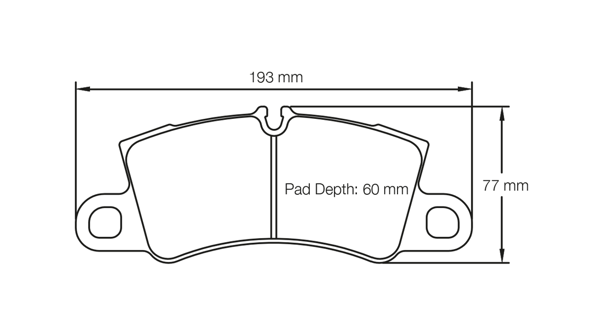 Pagid Racing E4581 in RSC1 compound rear brake pads for various Ferrari cars