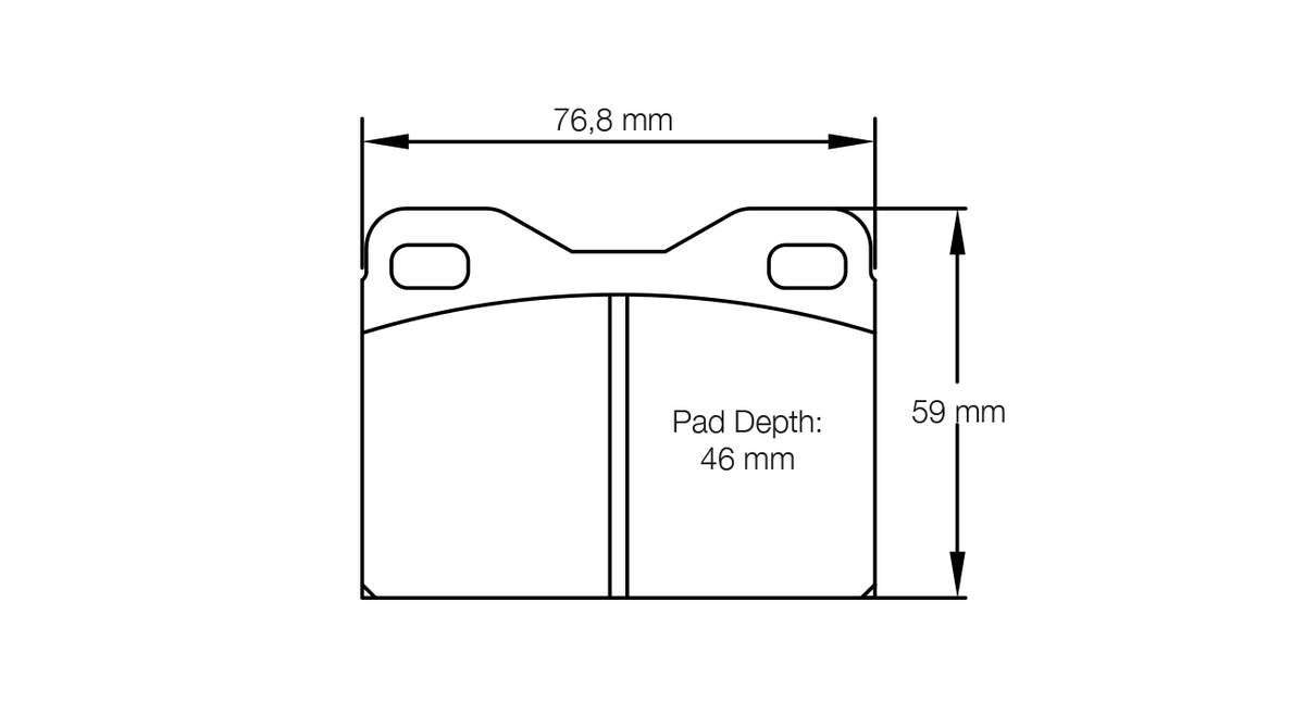 Pagid Racing E4623 in RSH42 compound brake pads for various Porsche cars
