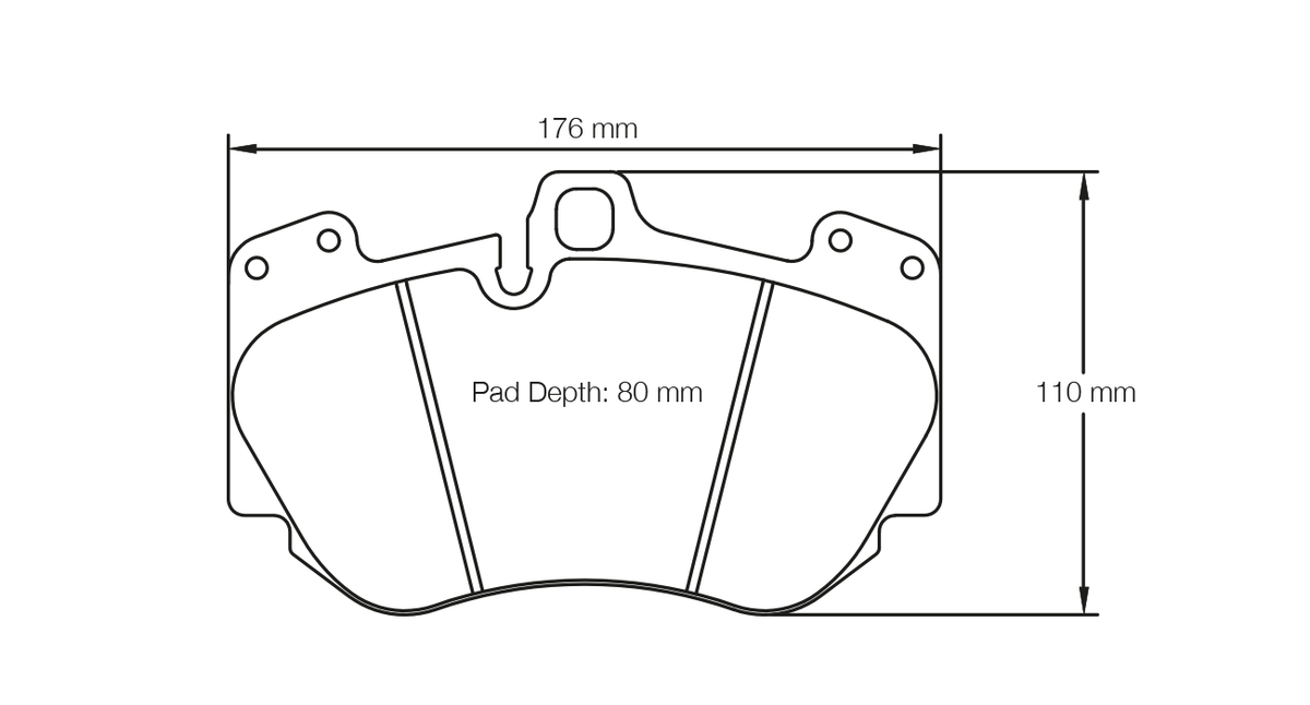 Pagid E4907  in RSC2 front brake pads for Audi A8, R8, S8, Lamborghini Gallardo and Huracan.