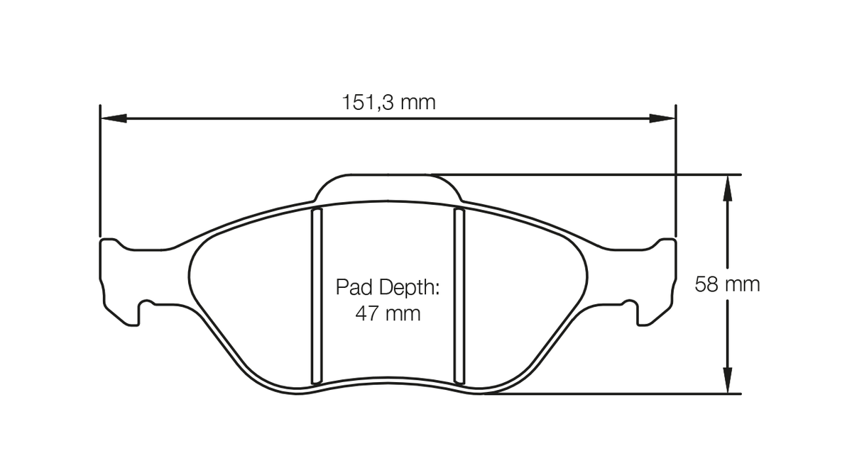 Pagid Racing E4913 in RST3 compound brake pads for various Toyota cars