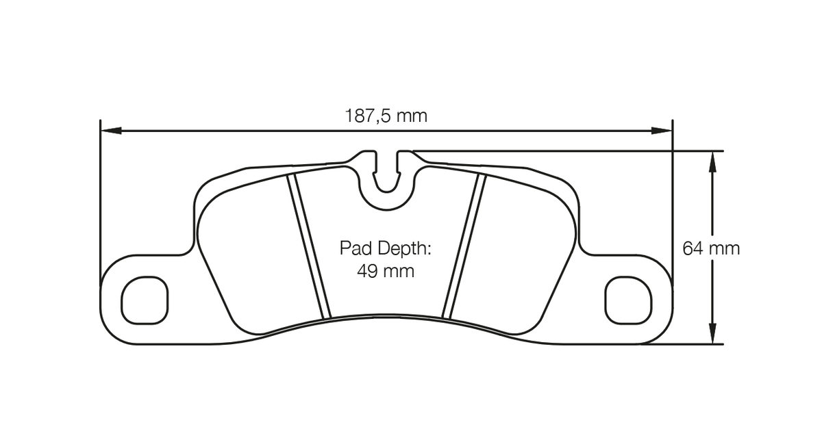 Pagid E4918  in RSL1 Front pads For Porsche 991, Boxster 981 and  Cayenne models