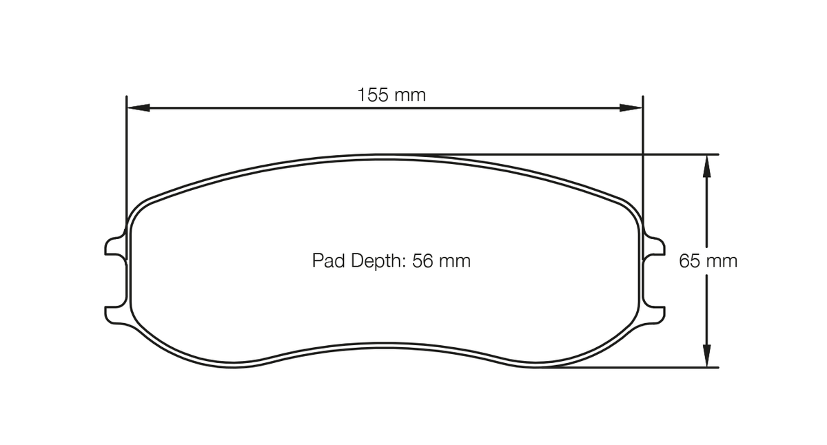 Pagid Racing E4920 in RSL29 compound brake pads for various Porsche cars