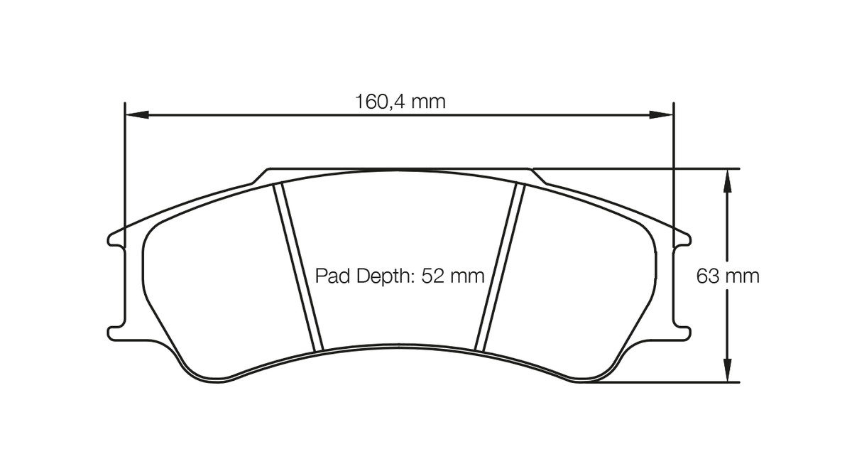 Pagid Racing E4923 in RSL1 compound brake pads for various Renault cars