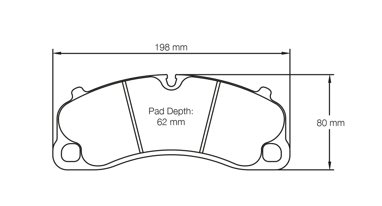 Pagid Racing E4924 in RSL29 compound brake pads for various Porsche cars