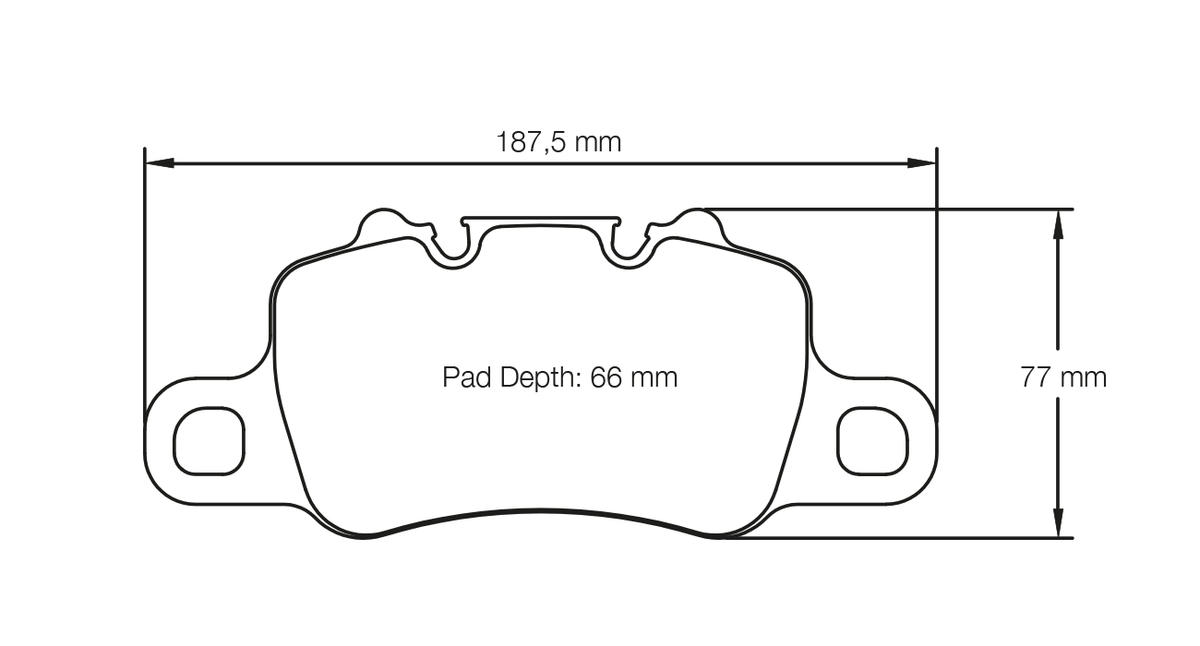 Pagid E4925  in RSC1 rear brake pads for Porsche 918 SPYDER, 991 GT3, 991 GT3  in RS, 991 R, 991 TURBO & S, 991.2 GT2  in RS, 991.2 GT3, 991.2 GT3  in RS, 992 3.0 4S AND CAYMAN GT4 (981) WITH CERAMIC BRAKES OR Iron Disks