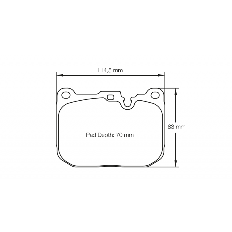 Pagid Racing E4931 in RSL1 compound brake pads for various Alpina, BMW cars