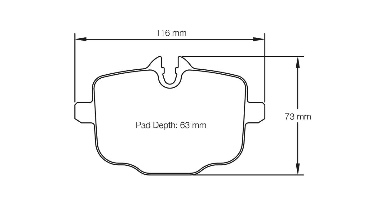 Pagid Racing E4932 in RSL29 compound brake pads for various Alpina, BMW cars