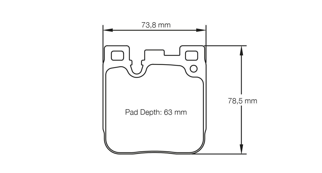 Pagid Racing E4933 in RSL1 compound brake pads for various Alpina, BMW cars