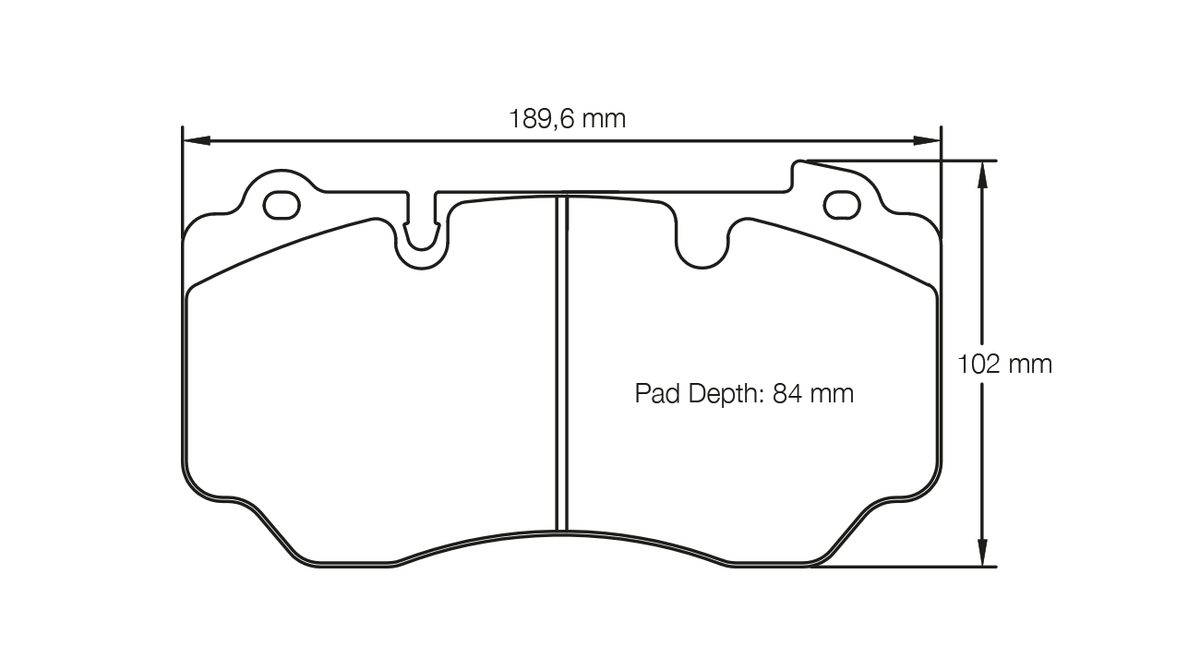 Pagid Racing E4941 in RSC1 compound brake pads for various Aston Martin cars