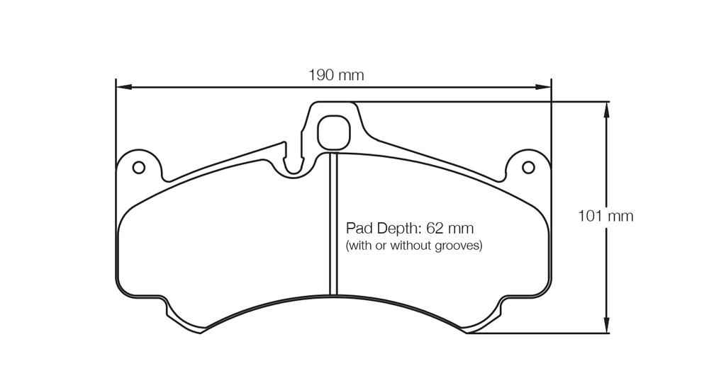 Pagid Racing E8004 in RSL1 compound brake pads for various Porsche cars