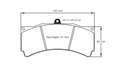 Pagid E8018  in RSL29 front brake pads for BMW with AP Racing / K-Sport / D2 Racing calipers