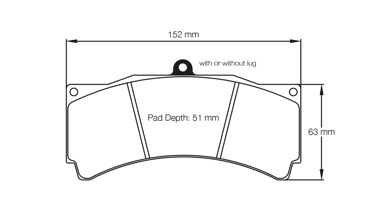 Pagid E8018  in RSL29 front brake pads for BMW with AP Racing / K-Sport / D2 Racing calipers