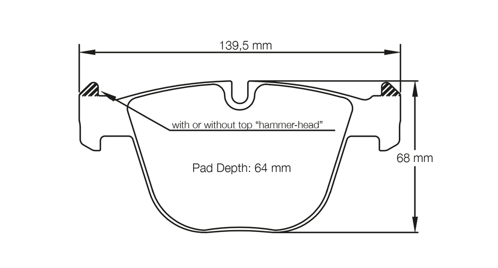 Pagid Racing E8021 in RSL 1 compound