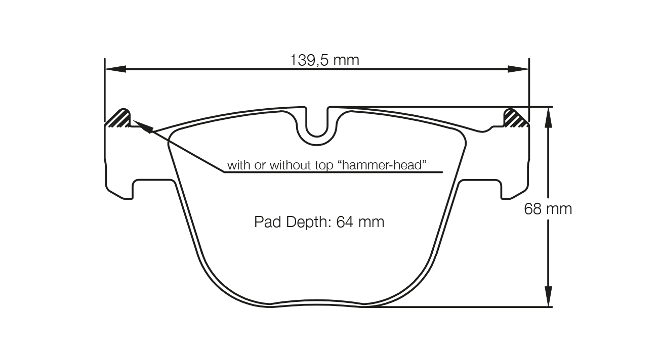 Pagid Racing E8021 in RSL 1 compound