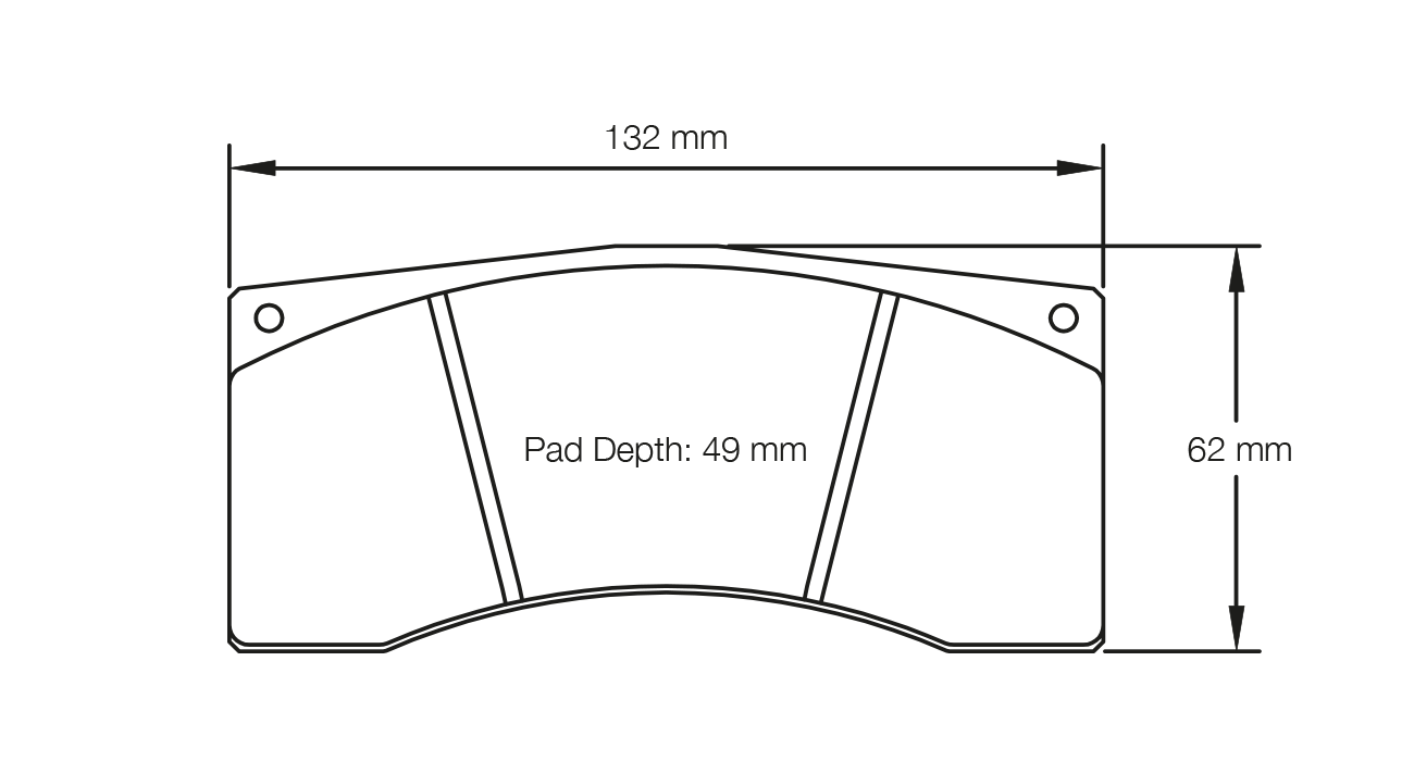Pagid Racing E8037 in RSL29 compound brake pads for various Porsche cars