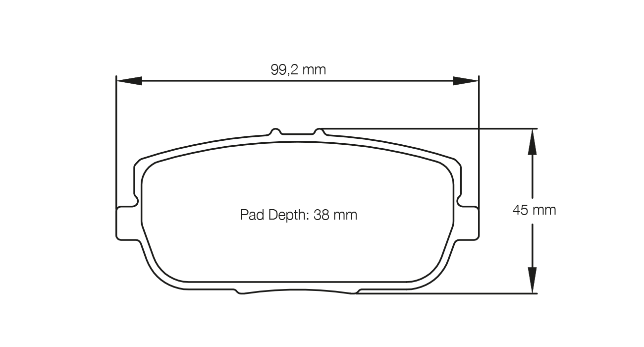 Pagid Racing E8077 in RSL29 compound brake pads for various Fiat, Mazda cars