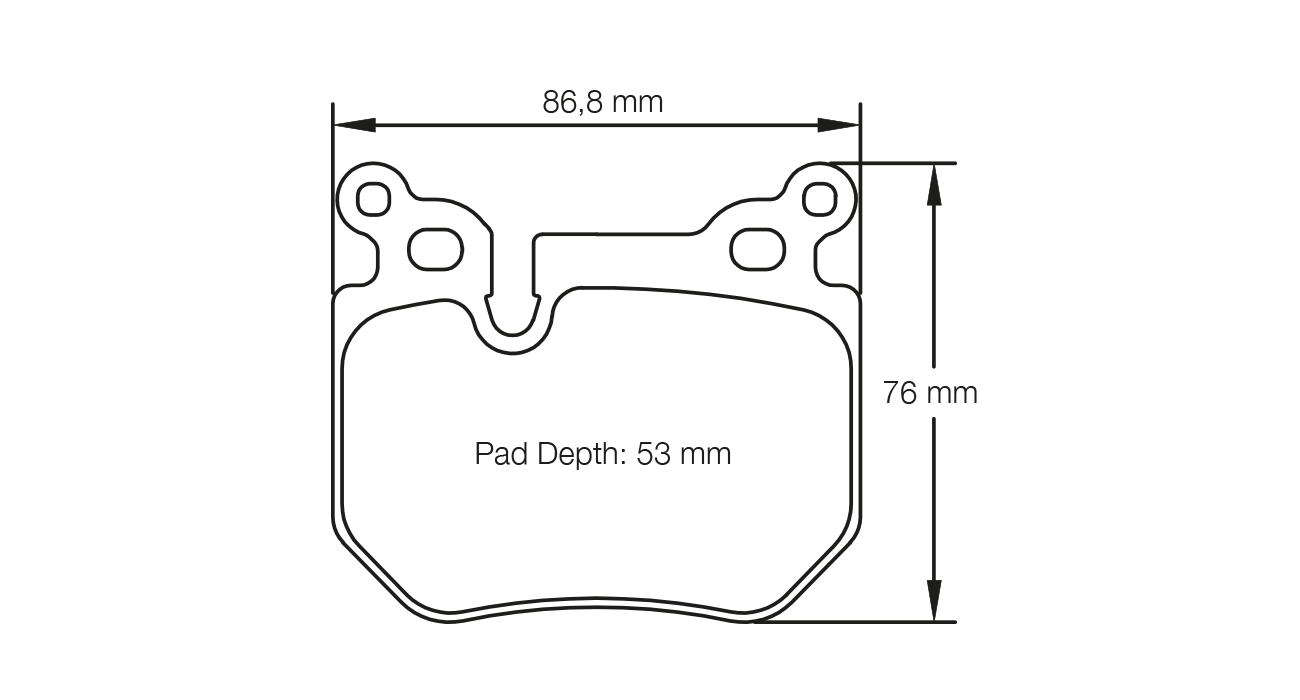 Pagid Racing E8085 in RSL1 compound brake pads for various BMW cars