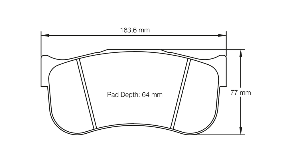 Pagid Racing E8101 in RSL1 compound brake pads for various Audi, Ferrari, Lamborghini, Mercedes cars