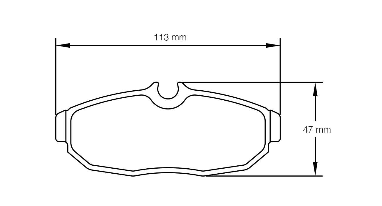 Pagid Racing E8113 in RSL29 compound brake pads for various Ford cars