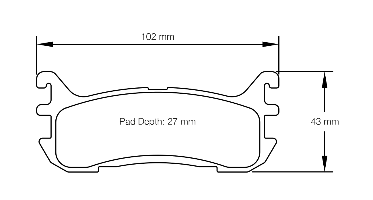 Pagid Racing E8129 in RSL29 compound brake pads for various Mazda cars