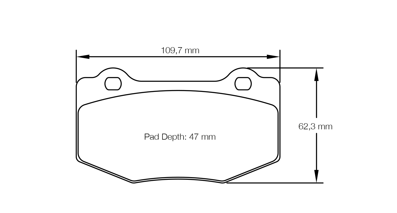 Pagid Racing E8208 in RSL29 compound brake pads for various Chevrolet, Ford cars