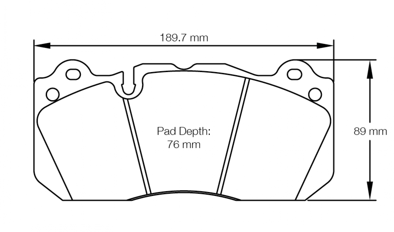 Pagid Racing E8239 in RSL29 compound brake pads for various Ford cars
