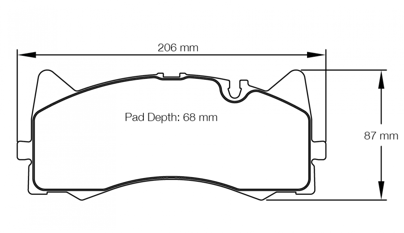 Pagid Racing E8257 in RSL29 compound brake pads for various Mercedes cars